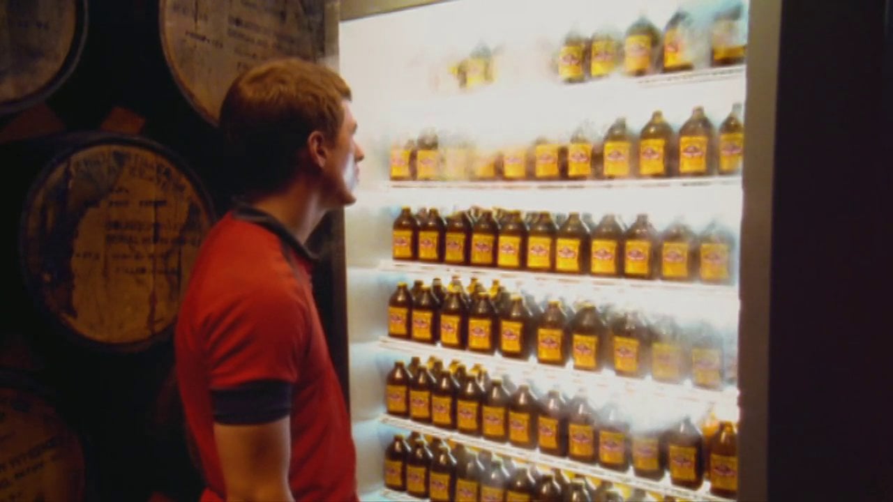 Bundaberg ginger beer bottle being opened